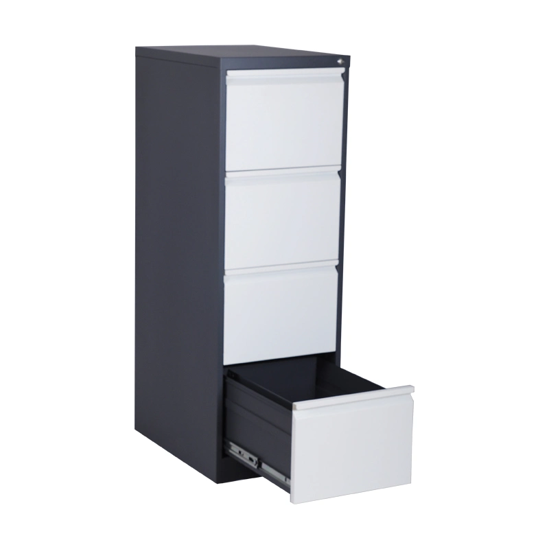 Office Vertical File Cabinet 4 Drawer 25" Deep Letter File Cabinet with Lock