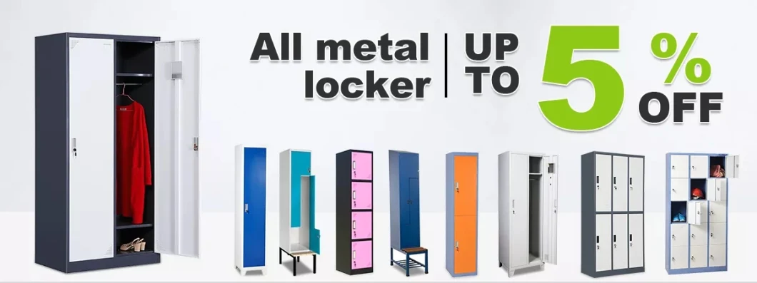 Single 4 Door Metal Locker for Staff