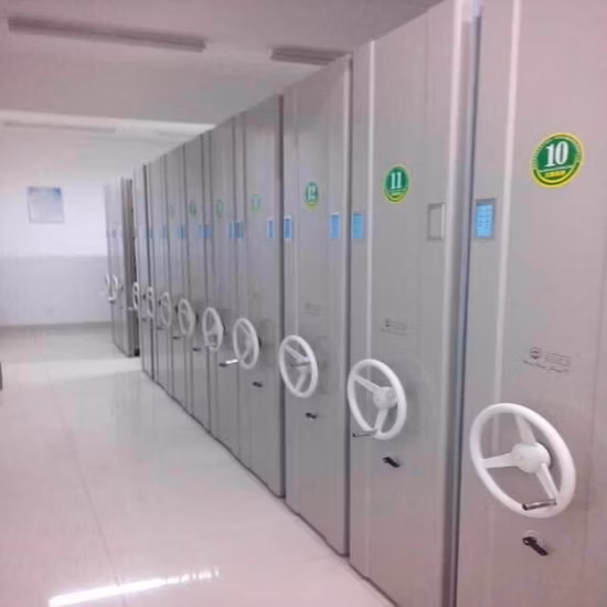 Estanterías de almacenamiento de archivos móviles personalizadas/armario móvil compacto