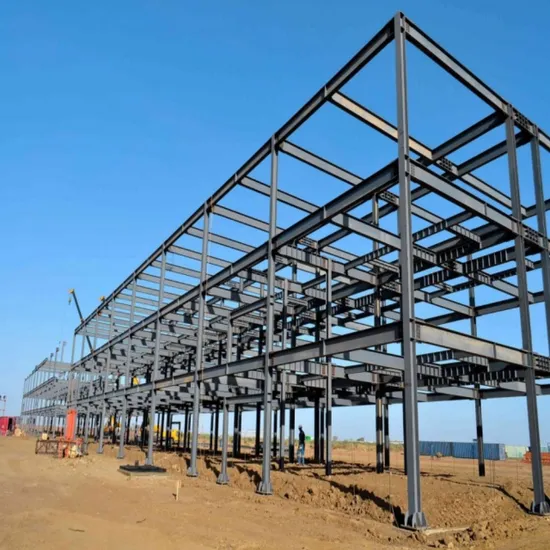 Estructuras de acero de taller industrial prefabricadas de precio de fábrica de alta calidad
