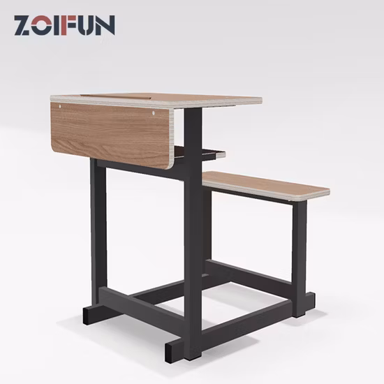 Lectura universitaria Aula de madera Espera de metal Utilizado Auditorio Cine Teatro Muebles Estudiante Escritorio y silla Mobiliario escolar (YA-X001)