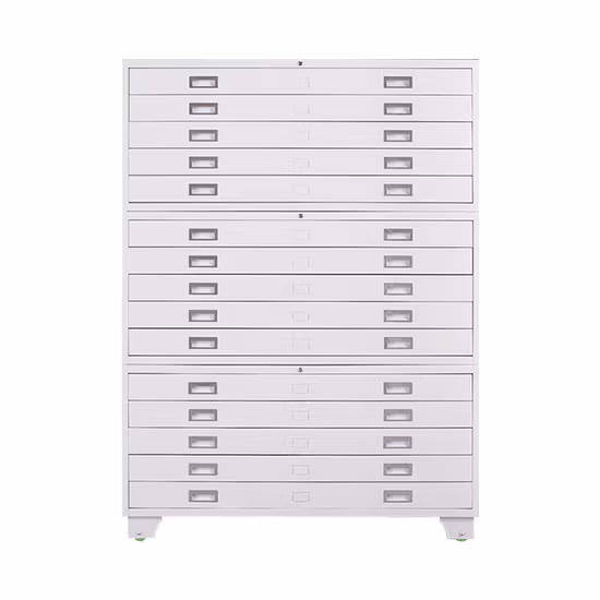 Gabinete de mapa de tamaño A0, archivador de dibujo moderno con diseño de mapa de papel A0, gabinete de almacenamiento de Metal de papel A2 con cerradura