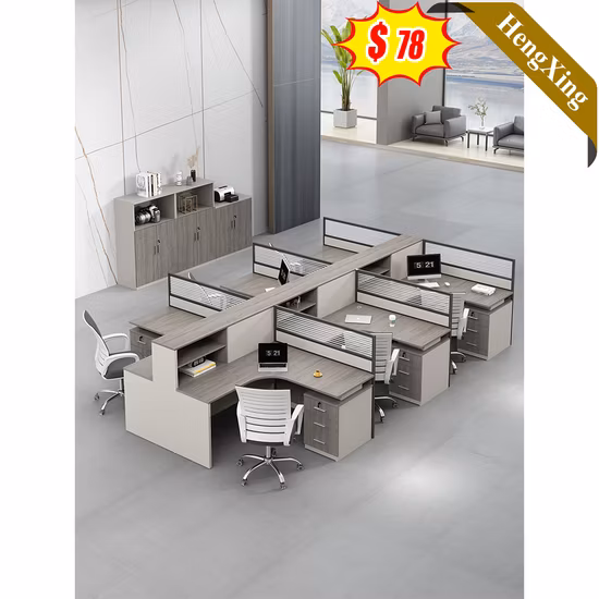 Gabinete móvil de madera de los muebles de madera de la forma de L del ejecutivo de oficina de lujo de encargo