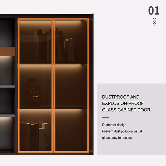 Precio competitivo Recepción de cara abierta Lujo Qatar 4 Cajones Lateral Oficina Librería Gabinete de almacenamiento de archivos de madera