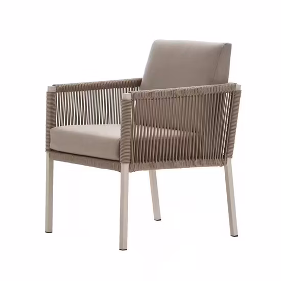 Juego de jardín de mesa de silla de Patio de aluminio para muebles de exterior populares