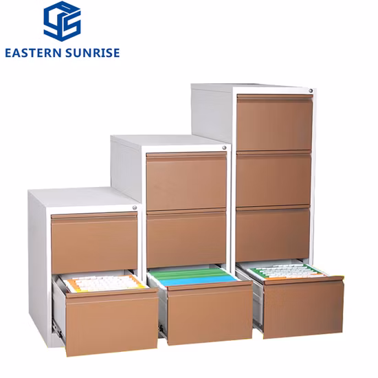 Mueble de oficina de acero lateral de fábrica de China Gabinete de 4 cajones para almacenamiento de archivos