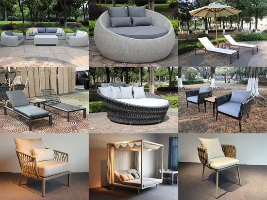 Jardín al aire libre moderno Hotel Hogar Patio Resort Muebles Cabaña Tumbona Tumbona