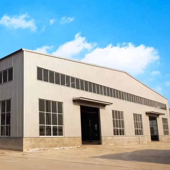 Fabricante Taller de estructura de acero Diseños de cobertizos industriales prefabricados