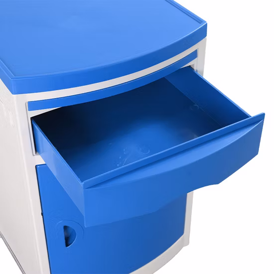 Armario de cabecera con cerradura de plástico ABS médico para muebles de hospital