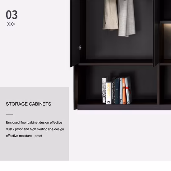 Muebles de oficina modernos de lujo de alta calidad, archivador de oficina Boss, archivador de madera Vertical grande