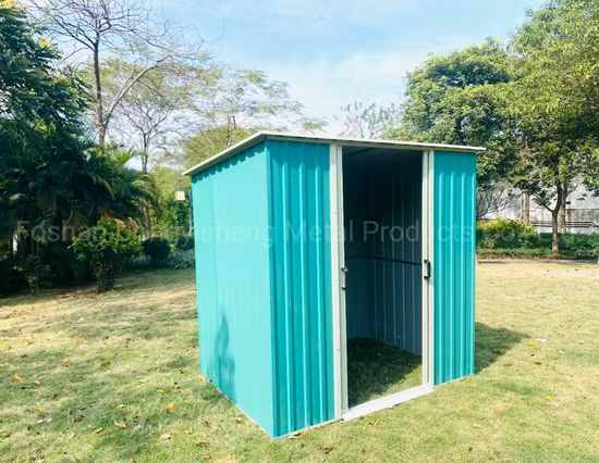 Casa de herramientas de metal para almacenamiento Cobertizo de metal para patio trasero de fácil montaje RDS6X4-GS2