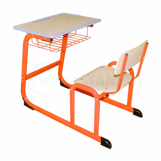 Escritorio y silla de estudiante individual de precio barato Mobiliario de aula escolar