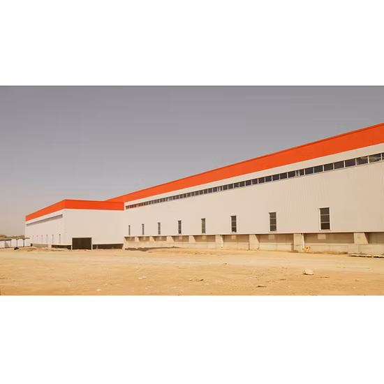 Estructura de acero económica del hangar del garaje del edificio de acero del bajo costo de China 1000 metros cuadrados