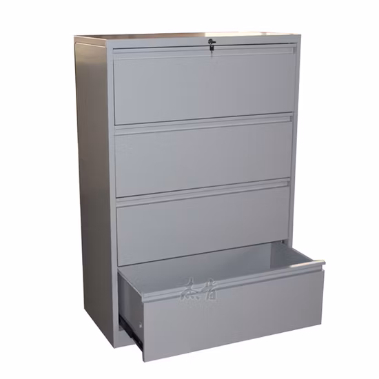 Jk-003-4D Lateral de 4 cajones de metal archivador vertical con cerradura